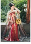 改良齐胸襦裙「烟罗浅夏」款 HF-GQ208